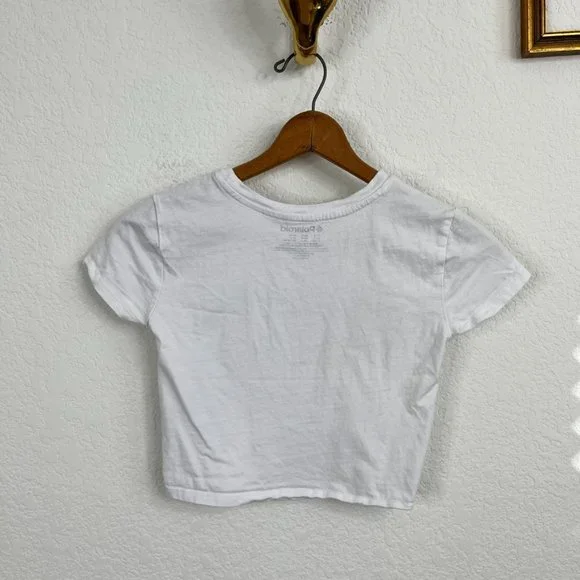 Polaroid VTG Logo Cropped Baby Doll Tee Shirt - Picture 3 of 4
